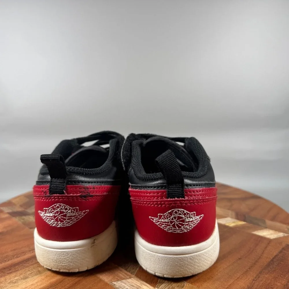 Jordan 1 Low Alt Bred Black Gym Red White Kids Sneakers DR9748-067‎ Size 2.5Y